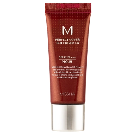 Missha - M Perfect Cover BB Cream SPF42/PA+++ - Krycí BB krém - No.19 Cool Ivory - 20 ml