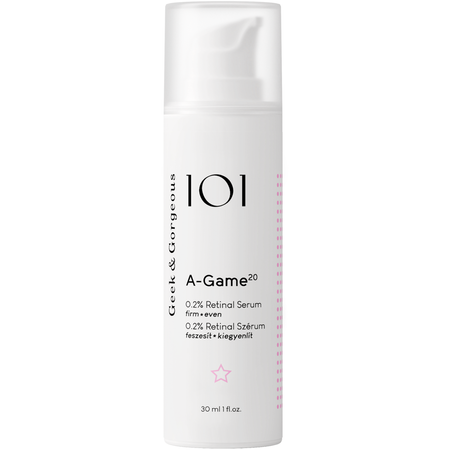 Geek & Gorgeous - A-Game 20 - Sérum proti vráskám s Retinalem 0,2 % a Ektoinem - 30 ml