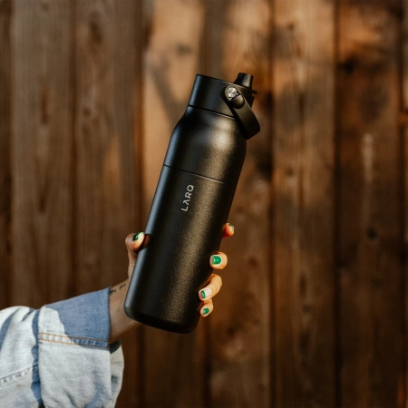LARQ - Bottle Swig Top - Termická lahev se slámkou - Obsidian Black - 1 l