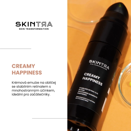 SkinTra - Creamy Happiness - Emulze s Retinalem 0,1 % v cyklodextrinech - 30 ml