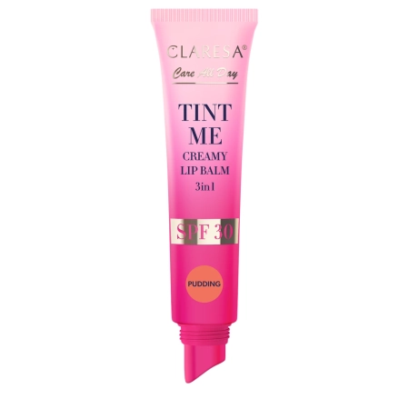 Claresa - Tint Me Creamy Lip Balm 3in1 SPF 30 - Tónovací balzám na rty s SPF 30 - Pudding - 12 ml