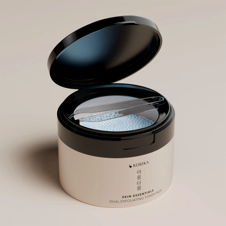 KORIKA - Skin Essentials Dual Exfoliating Toner Pads - Exfoliační tonizační tamponky na obličej - 20 ks