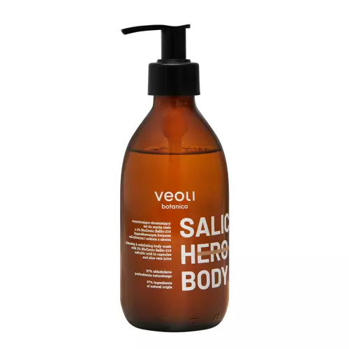 Veoli Botanica - Salic Hero Body - Čisticí a exfoliační sprchový gel - 280 ml