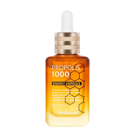 WellDerma - Propolis 1000 Energy Ampoule - Revitalizační ampule na obličej - 50 ml