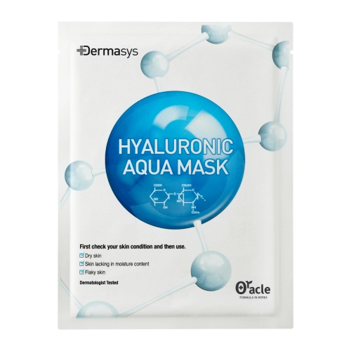 Dr.Oracle - DERMASYS Hyaluronic Aqua Mask - Hydratační pleťová maska s kyselinou hyaluronovou a aloe vera - 1ks/25g