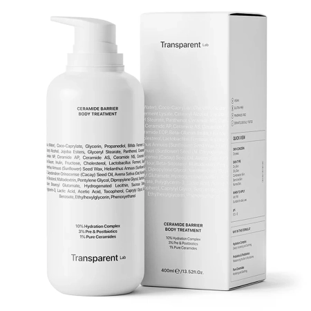 Transparent Lab - Ceramide Barrier Body Treatment - Tělové mléko s ceramidy - 400 ml