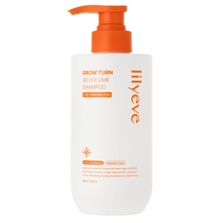 lilyeve - Grow Turn 3D Volume Shampoo - Posilující šampon na vlasy a pokožku hlavy - 500 g
