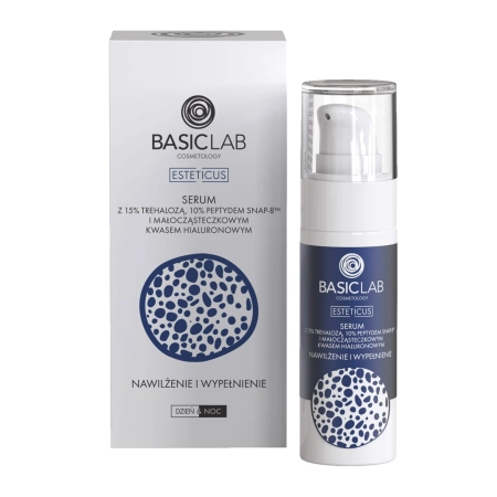 BasicLab - Esteticus - Hydratace a vyplnění - Sérum s 15 % trehalózy, peptidem a kyselinou hyaluronovou - 30 ml