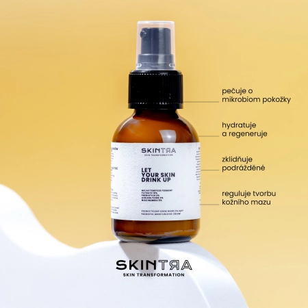 SkinTra - Let Your Skin Drink Up - Prebiotický hydratační krém - Lahvička 50 ml