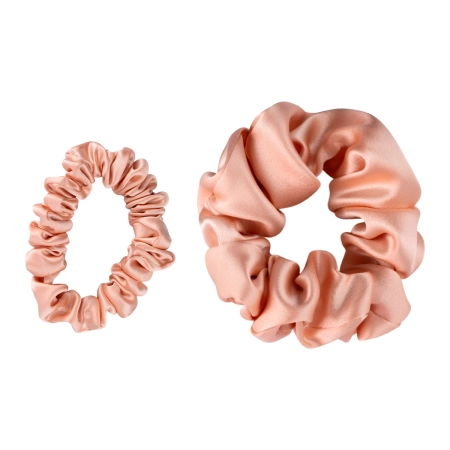 Cosibella Accessories - Sada hedvábných gumiček na vlasy - Peachy Pink