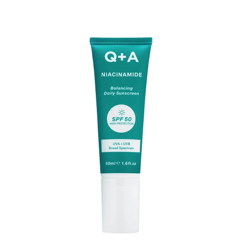 Q+A - Niacinamide SPF50 Balancing Facial Sunscreen - Vyrovnávací pleťový opalovací krém s niacinamiidem a SPF50 - 50 ml