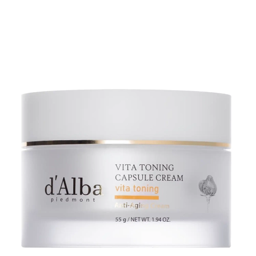 d'Alba - Vita Toning Capsule Cream - Hydratační a rozjasňující krém na obličej - 55 g