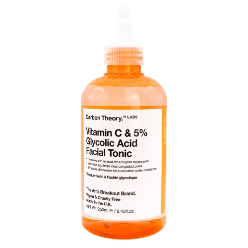 Carbon Theory - SupaVIT-C 5% Glycolic & Vitamin C Facial Tonic - Rozjasňující tonikum na obličej - 250 ml