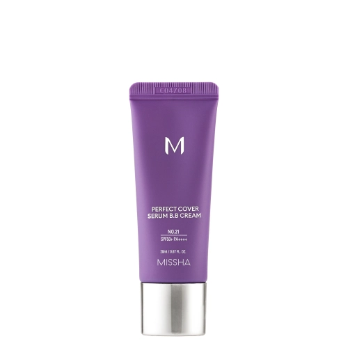 Missha - M Perfect Cover Serum BB Cream SPF50+/PA++++ - Krycí BB krém sérum - No.21 Light Beige - 20 ml