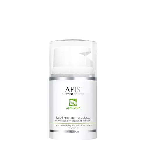 Apis - Home Terapis - Acne-Stop - Light Normalizing and Anti-Acne Cream with Green Tea - Lehký normalizující krém se zeleným čajem - 50 ml