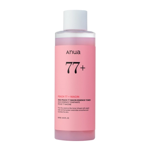 Anua - Peach 77% Niacin Essence Toner - Hydratační Tonikum-Esence se 77% výtažkem z broskví - 250 ml