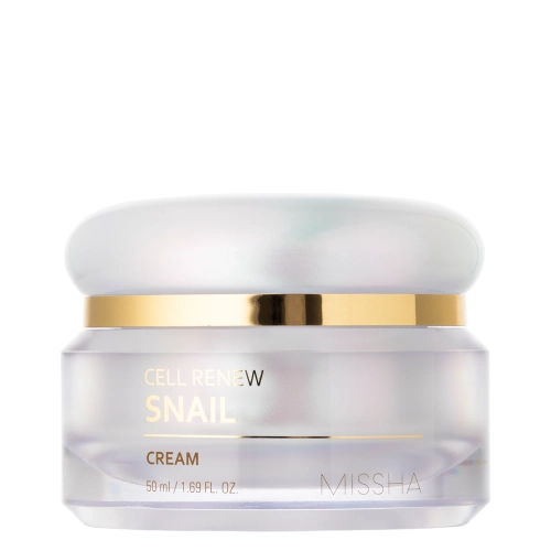 Missha - Super Aqua Cell Renew Snail Cream - Regenerační krém na obličej se šnečím extraktem - 50 ml