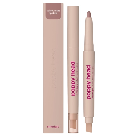 Poppy Head - Smudgic Velvet Matt Lipstick - Matná rtěnka v tužce - 01 Stone Veil - 0,85 g