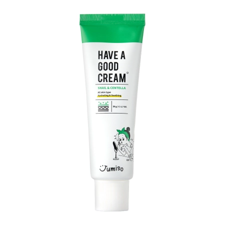 Jumiso - Have A Good Cream Snail & Centella - Regenerační krém s pupečníkem asijským a šnečím slizem - 50 g
