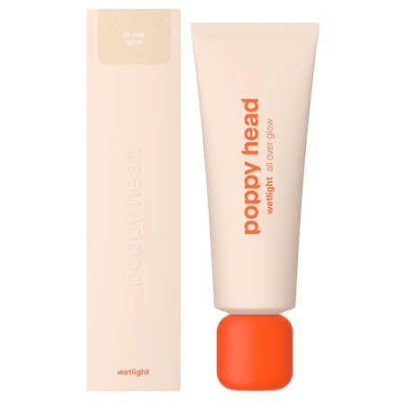 Poppy Head - Wetlight All Over Glow - Tekutý rozjasňovač na tělo a obličej - 01 Glowsecco - 50 ml