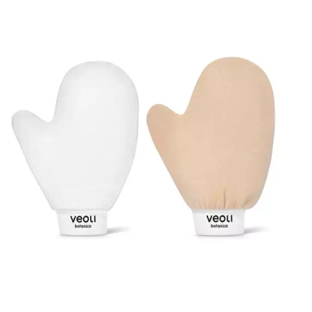 Veoli Botanica - I gLOVE PEEL & I gLOVE TAN - Sada rukavic pro nanášení samoopalovacích přípravků - 2 ks