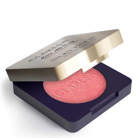 Claresa - Care All Day Silky Pinch Powder Blush - Pudrová tvářenka - Lumi Peach 03 - 2 g