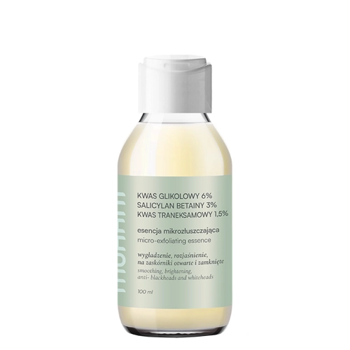 Mohani - Rozjasňující mikroexfoliační esence na stahování pórů - 100 ml