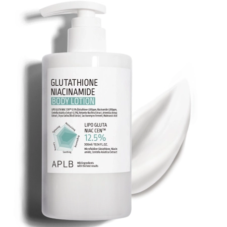 APLB - Glutathione Niacinamide Body Lotion - Rozjasňující a hydratační tělový balzám - 300 ml