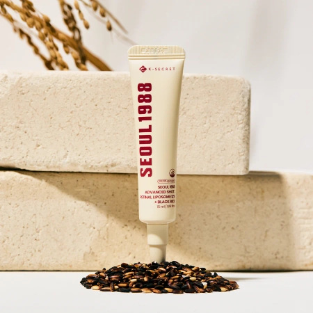 K-SECRET - SEOUL 1988 Advanced Shot : Retinal Liposome 12% + Black Rice - Sérum s retinalem proti vráskám - 15 ml