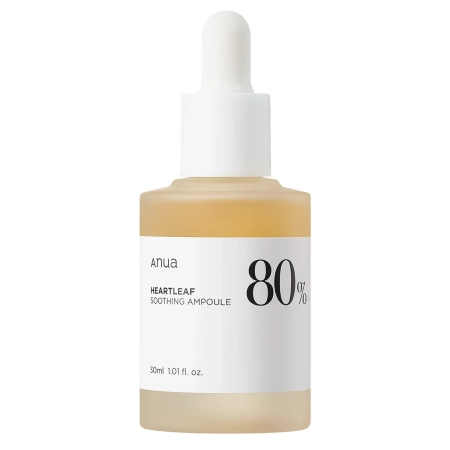 Anua - Heartleaf 80% Soothing Ampoule - Zklidňující ampule s 80% extraktem z toulně srdčité - 30 ml