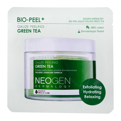 Neogen - Dermalogy Bio-Peel Gauze Peeling - Green Tea - Exfoliační polštářek na obličej - 9,5 ml/1ks