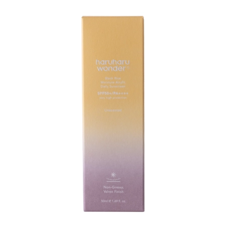 Haruharu Wonder - Black Rice Pure Mineral Relief Daily Sunscreen SPF50+/PA++++ - Hydratační krém na obličej s fyzikálními filtry - 50 ml