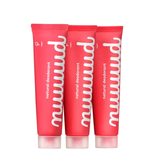 Nuud - XXL Pack - Sada přírodních krémových deodorantů - 3x40ml