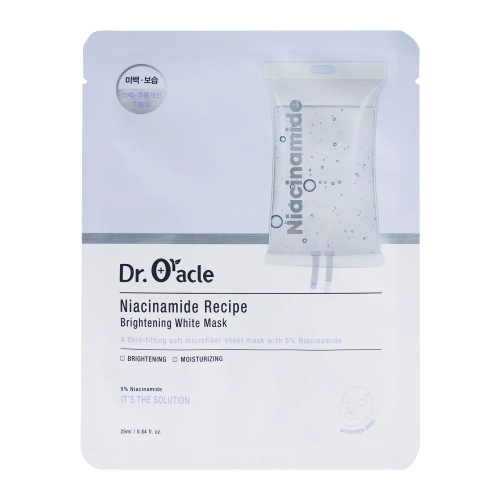 Dr. Oracle - Niacinamide Recipe Brightening White Mask - Rozjasňující maska s niacinamidem - 1ks/25ml
