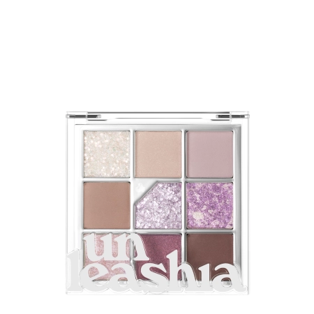 Unleashia - Glitterpedia Eye Palette - Veganská paletka očních stínů -  4 All of Lavender Fog - 6,6 g