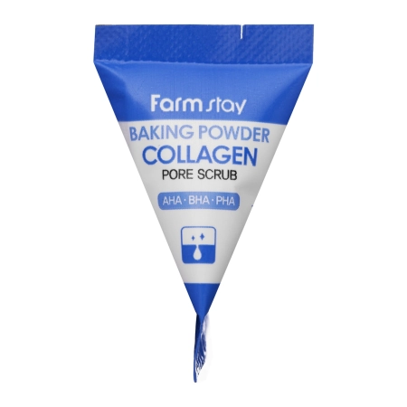 Farmstay - Collagen Baking Powder Pore Scrub - Čistící pudr na obličej - 7 ml