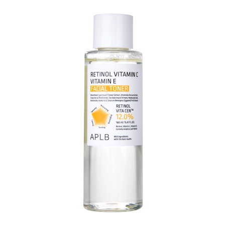 APLB - Retinol Vitamin C Vitamin E Facial Toner - Pleťové tonikum s retinolem a vitaminy C a E - 160 ml