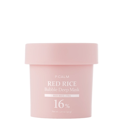 P.Calm - Red Rice Bubble Deep Mask - Zklidňující a čistící bublinková maska - 90 g