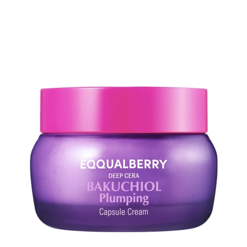 EQQUALBERRY - Bakuchiol Plumping Capsule Cream - Zpevňující a hydratační krém na obličej s bakuchiolem - 50ml