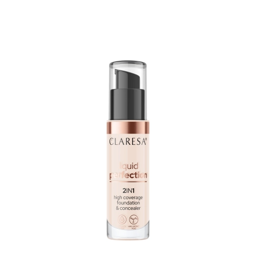 Claresa - Liquid Perfection 2v1 - Make-up a Korektor 2v1 - 101 Light - 34 g