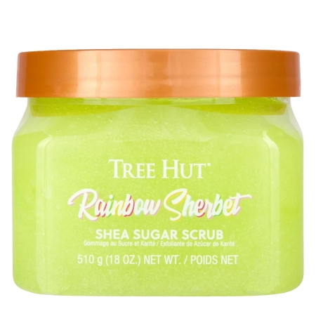 Tree Hut - Shea Sugar Scrub Rainbow Sherbet - Cukrový tělový peeling duhový sorbet - 510 g