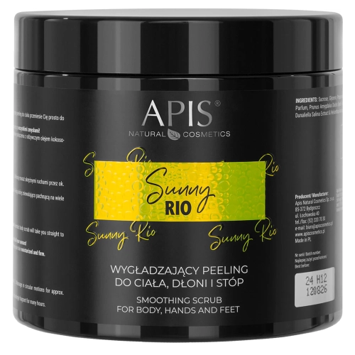 Apis - Sunny Rio - Vyhlazující peeling na tělo, ruce a nohy - 700 g