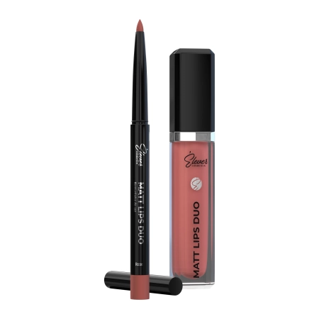 Elever Cosmetics - Matt Lips Duo - Rtěnka a konturovací tužka na rty - Rose - 7,5g+0,28g