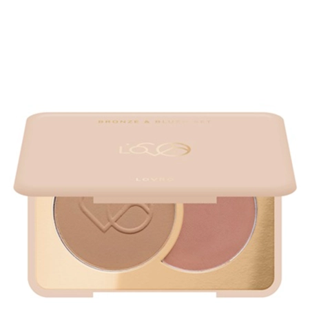 LOVRO - Bronze & Blush Set - Lisovaný bronzer a tvářenka pro konturování obličeje - 5 g
