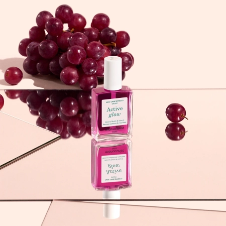 Manucurist - Active - Active Glow - Pečující lak 2v1 - Grape - 15 ml
