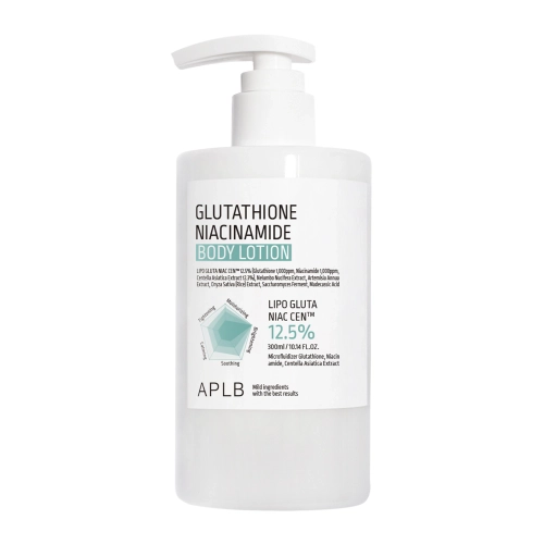 APLB - Glutathione Niacinamide Body Lotion - Rozjasňující a hydratační tělový balzám - 300 ml