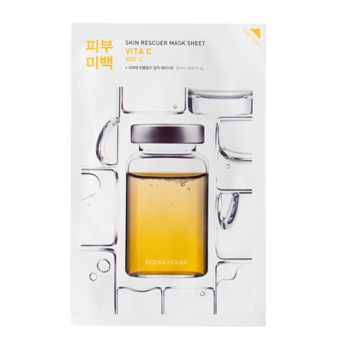 Holika Holika - Skin Rescuer Mask Sheet - Vita C - Rozjasňující plátýnková maska ​​s vitamínem C - 20 ml