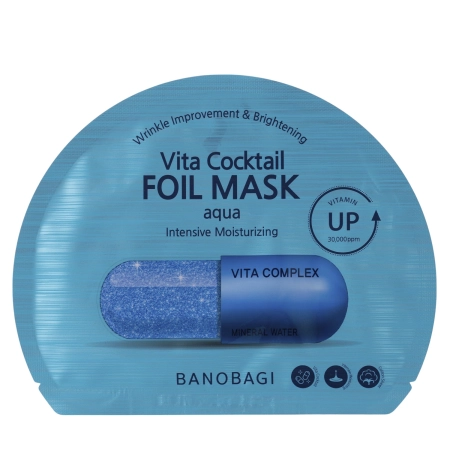 Banobagi - Vita Cocktail Foil Mask Aqua - Hydratační plátýnková pleťová maska - 1ks/30g