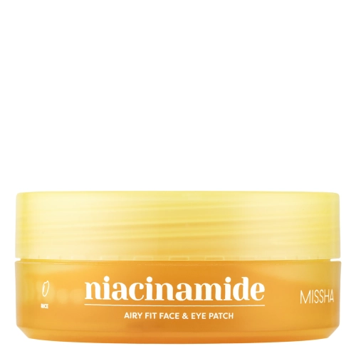 Missha - Airy Fit Niacinamide Brightening Face & Eye Patch - Rozjasňující hydrogelové náplasti s niacinamidem - 60 ks