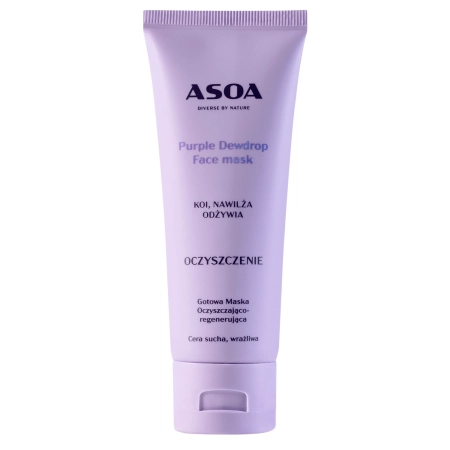 Asoa - Maska na obličej - Purple Dewdrop - 75 ml